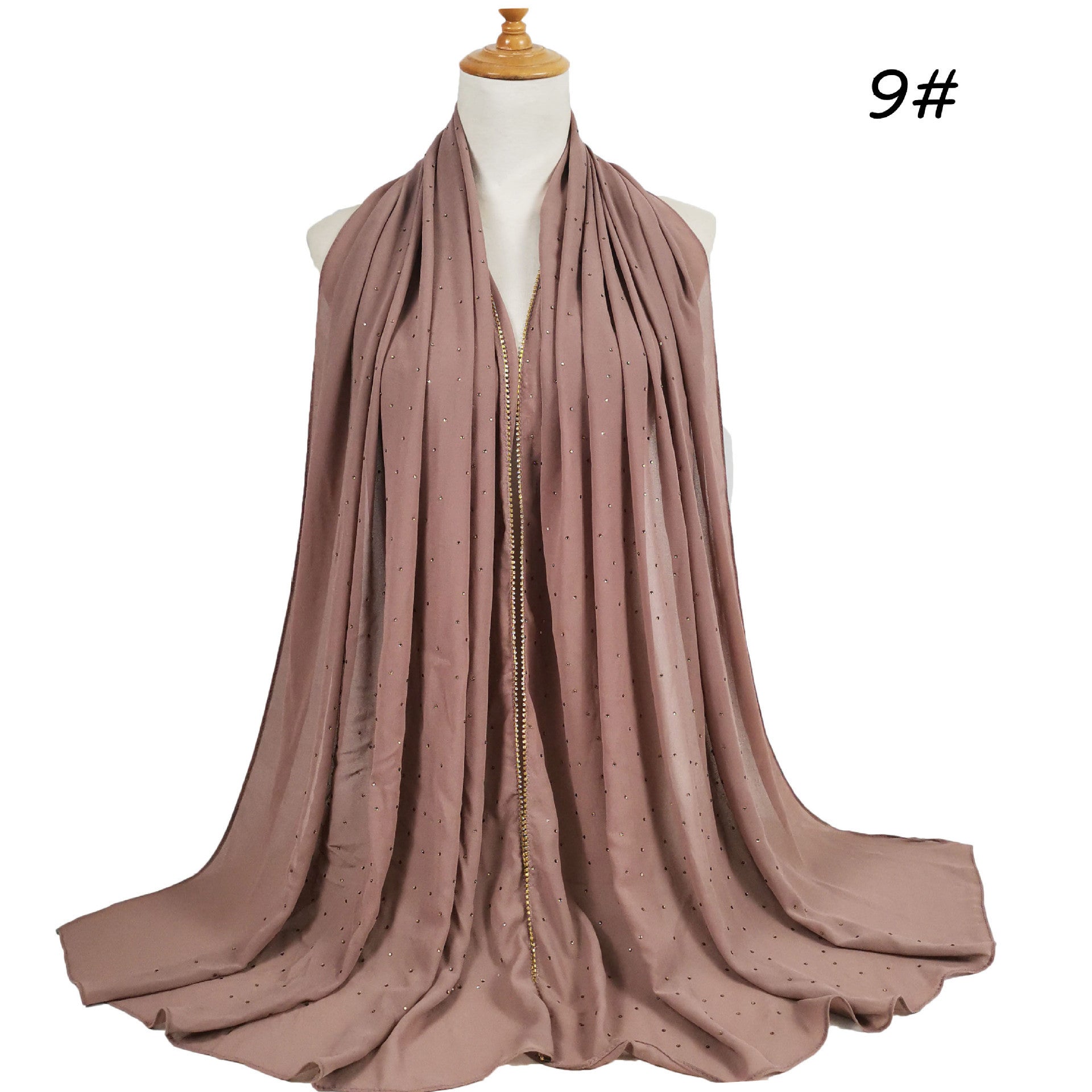Chain Pearl Chiffon Hui Hood Limorista