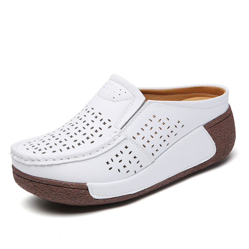 Casual Comfortable Versatile Thick Bottom Toe Cap Slippers Limorista