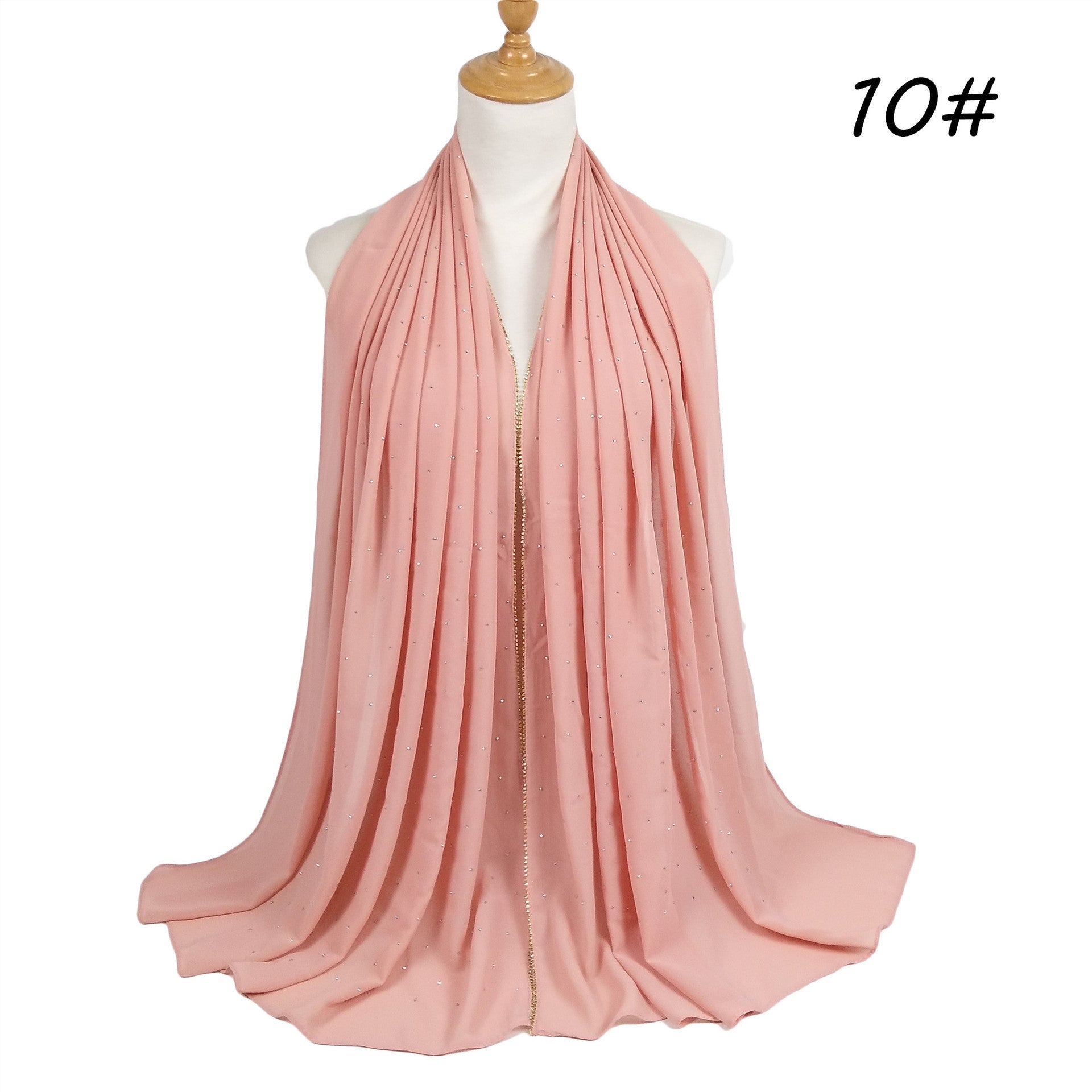 Chain Pearl Chiffon Hui Hood Limorista