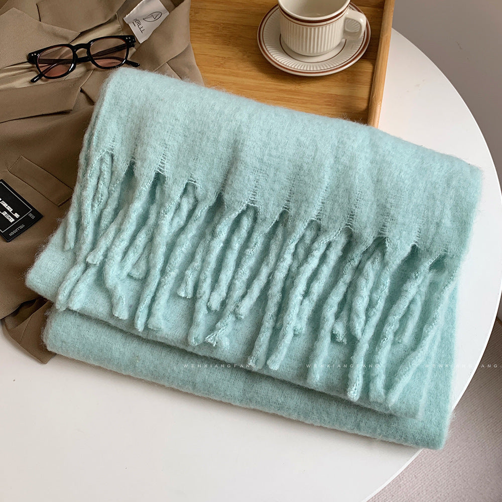 Autumn And Winter All-match Scarf High-grade Thickened Warm Scarf Limorista
