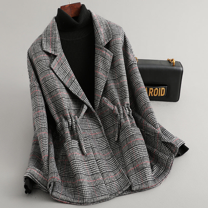 Short Woolen Coat Double-sided Wool Overcoat Limorista