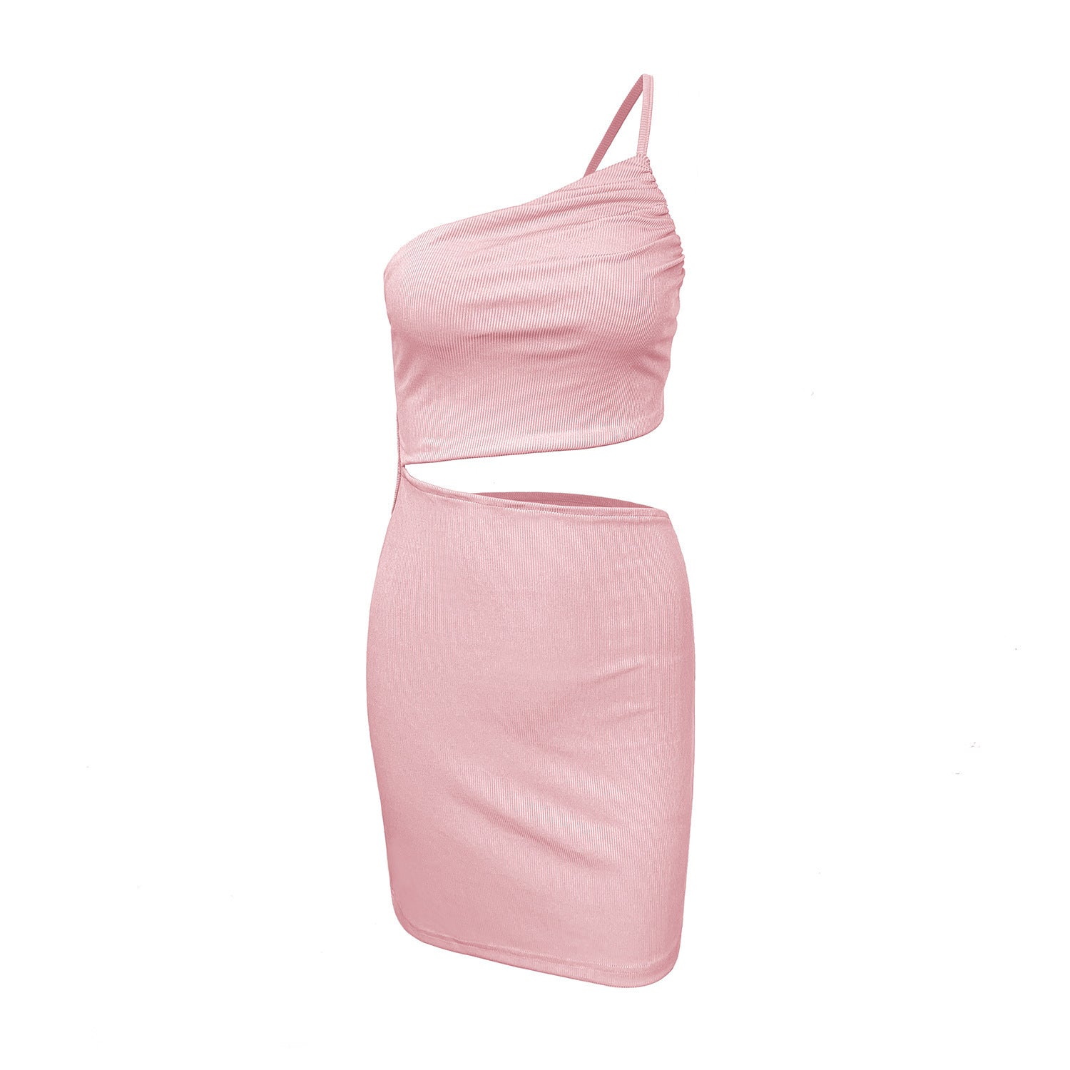 Design Sense Niche Shoulder Drawstring Dress Women Limorista