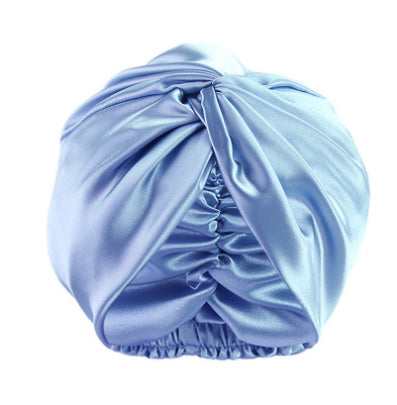Seamless Silk Double-layer Cross Nightcap Limorista