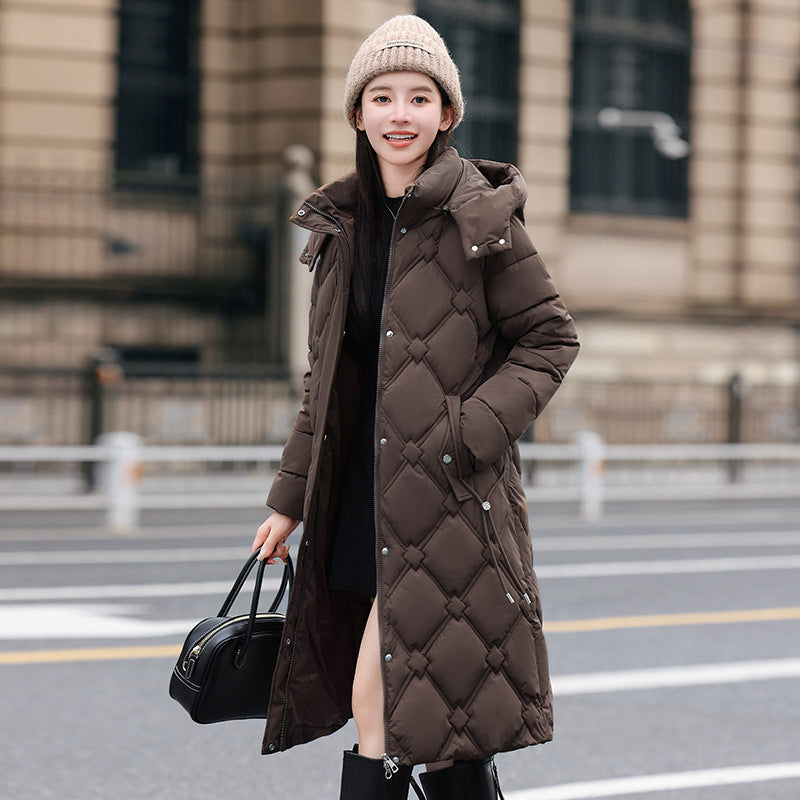 Detachable Hat Cotton-padded Coat Women&
