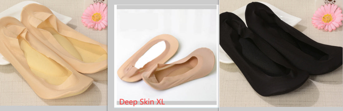 3D Arch Foot Massage Health Care Women Summer Socks Ice Silk Socks Shallow Mouth Silica Gel Invisible Slippers Feet Care Limorista