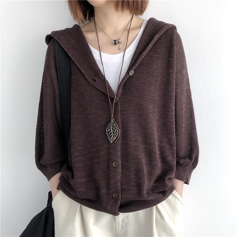Solid Color Fashion Knitted Coat For Women Limorista