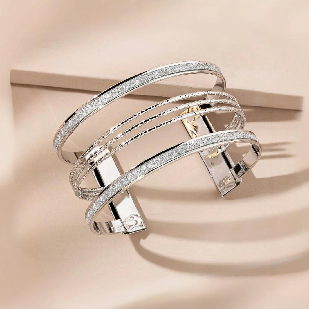 Versatile Personality Open Geometric Hollow Frosted Bracelet Limorista