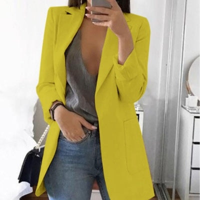 Lapel Slim Cardigan Temperament Blazer Limorista
