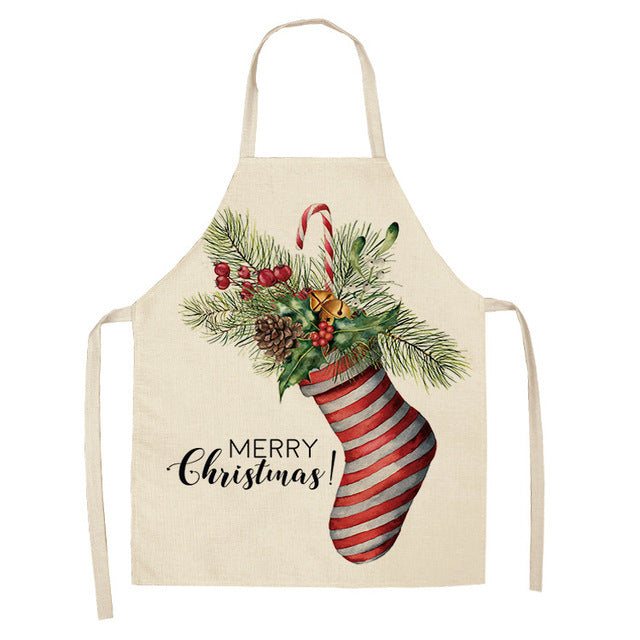 Christmas Series Cotton And Linen Apron Limorista
