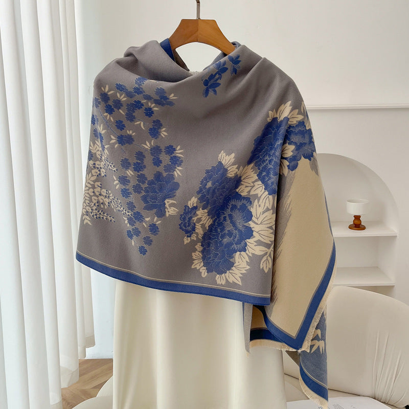Retro High Sense Artificial Cashmere Scarf Limorista