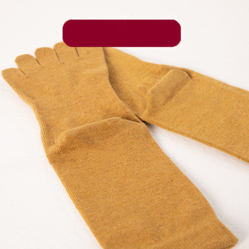 Sweat Absorbing Japanese Solid Five Toe Socks Limorista