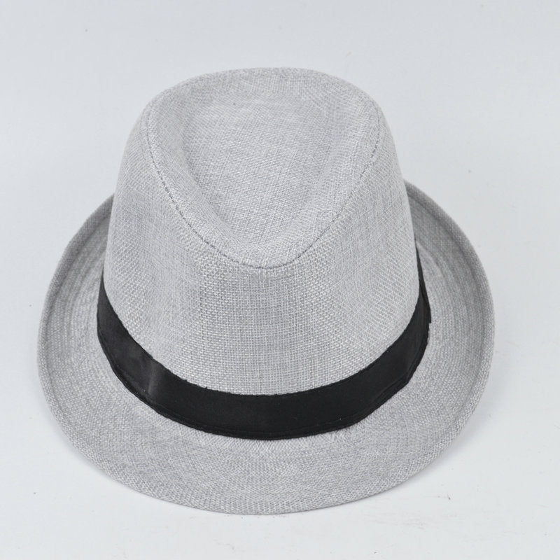 Manufacturers Supply Jazz Hat British Style Cotton And Linen Solid Color Top Hat Limorista