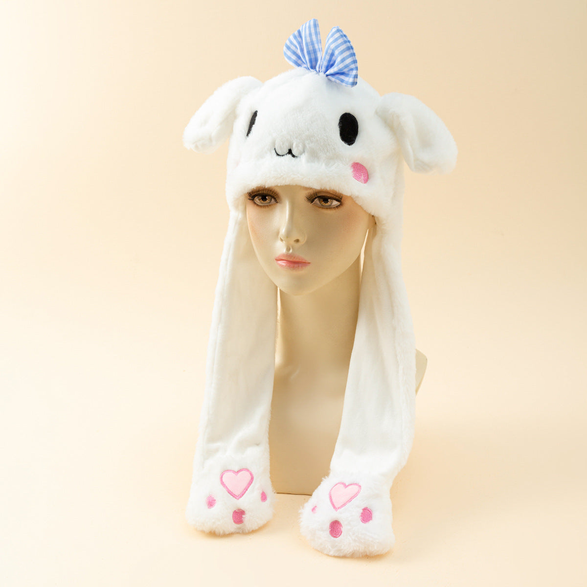 Autumn And Winter Cute Animal Plush Moving Ear Hat Limorista
