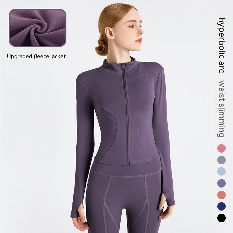 Outer Wear Long Sleeve Quick-drying Skinny Yoga Clothes Slim Fit Slimming Fitness Running Yoga Sports Jacket Limorista