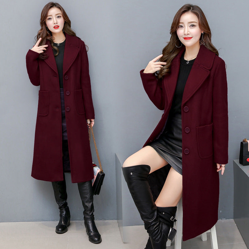 Fashionable Over-the-knee Woolen Women&