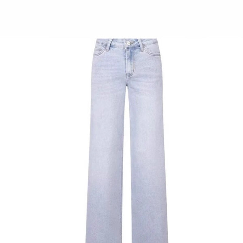 Narrow Wide-leg Pants High Waist Hip Lift Straight Loose Jeans Limorista