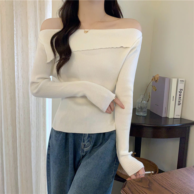 Retro Fashion High-end Off-shoulder Top Limorista