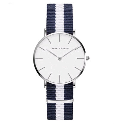 36mm ladies simple watch waterproof Korean white belt student watch Limorista
