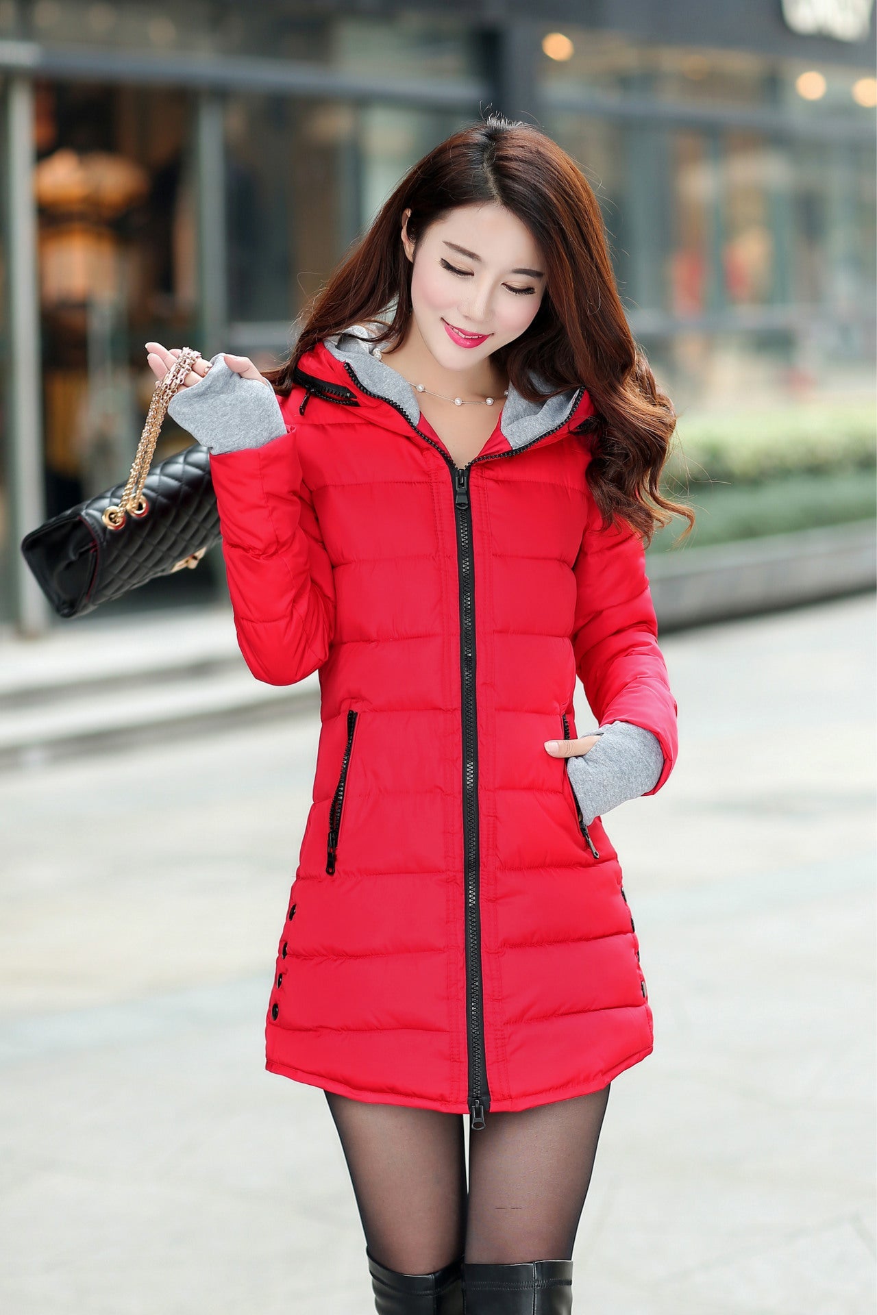 Down Padded Jacket Padded Hooded Gloves Padded Jacket Winter Coat Padded Jacket Limorista