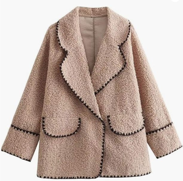 Plush Faux Fur Wool Jacket Limorista