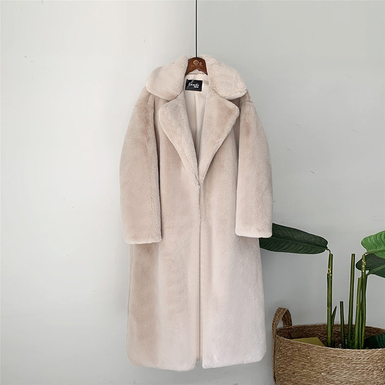 Thick long fur coat faux fur faux fur coat Limorista