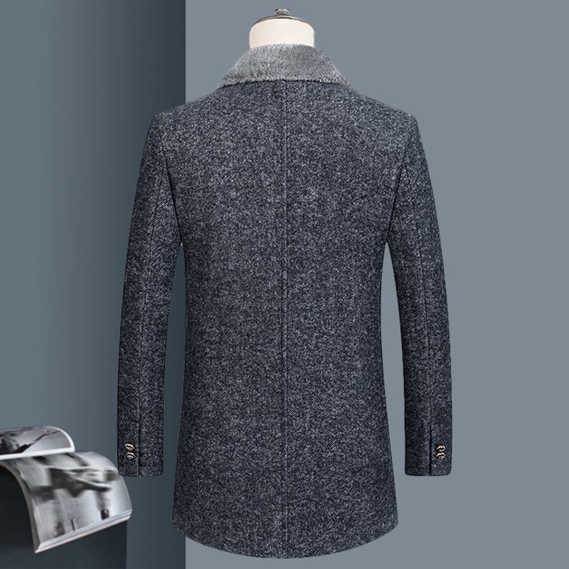 Woolen Coat Autumn And Winter Clothing Middle-aged Men&