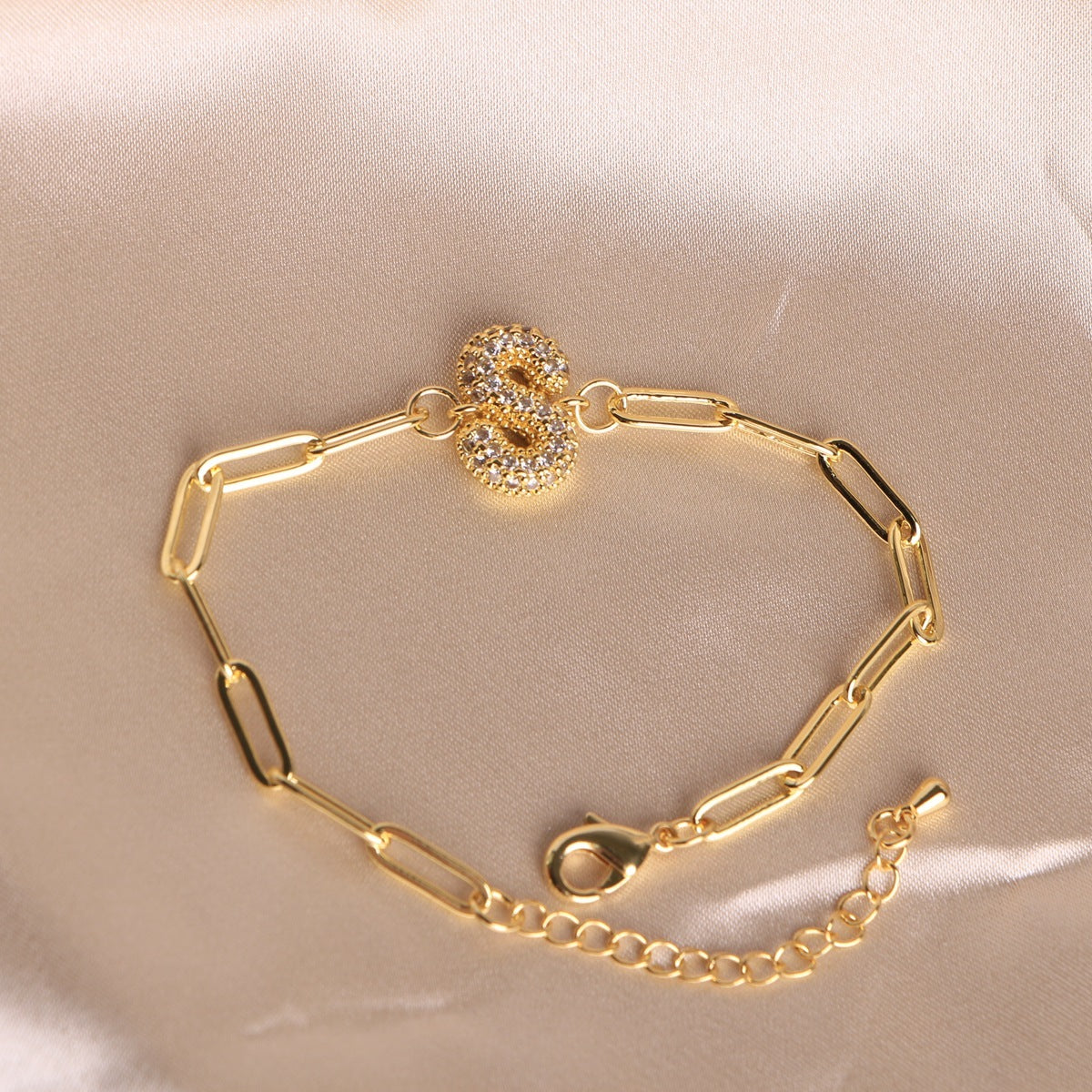 18K Bubble Balloon 26 English Zircon Clip Bracelet Limorista