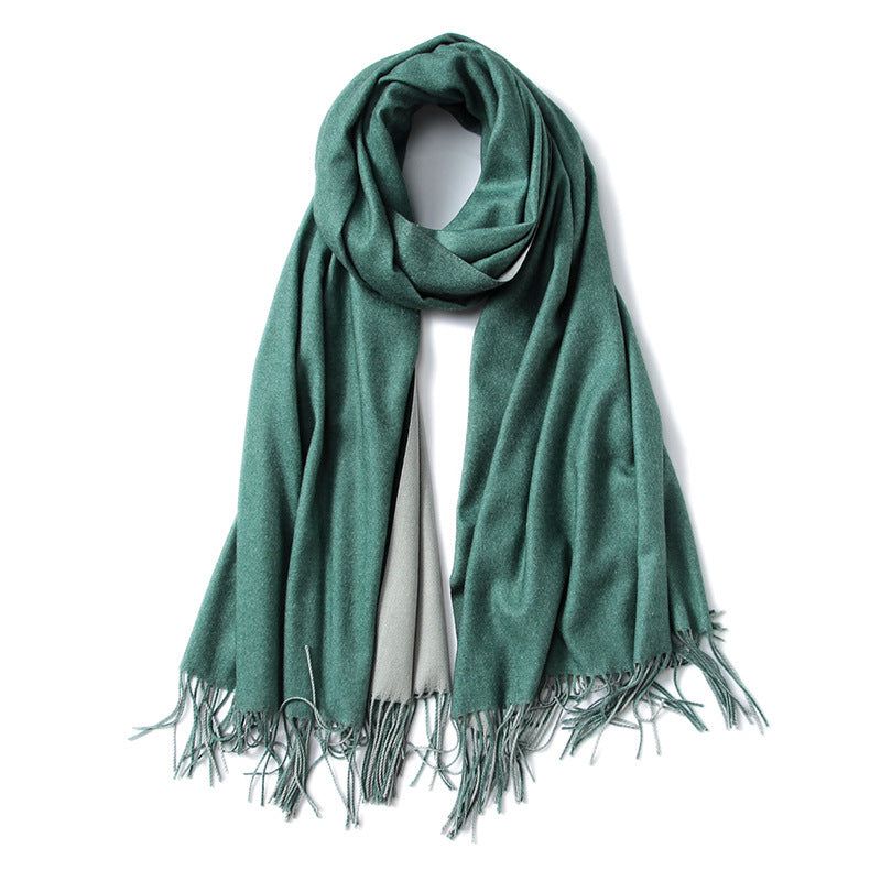 Korean double-sided faux cashmere shawl Limorista