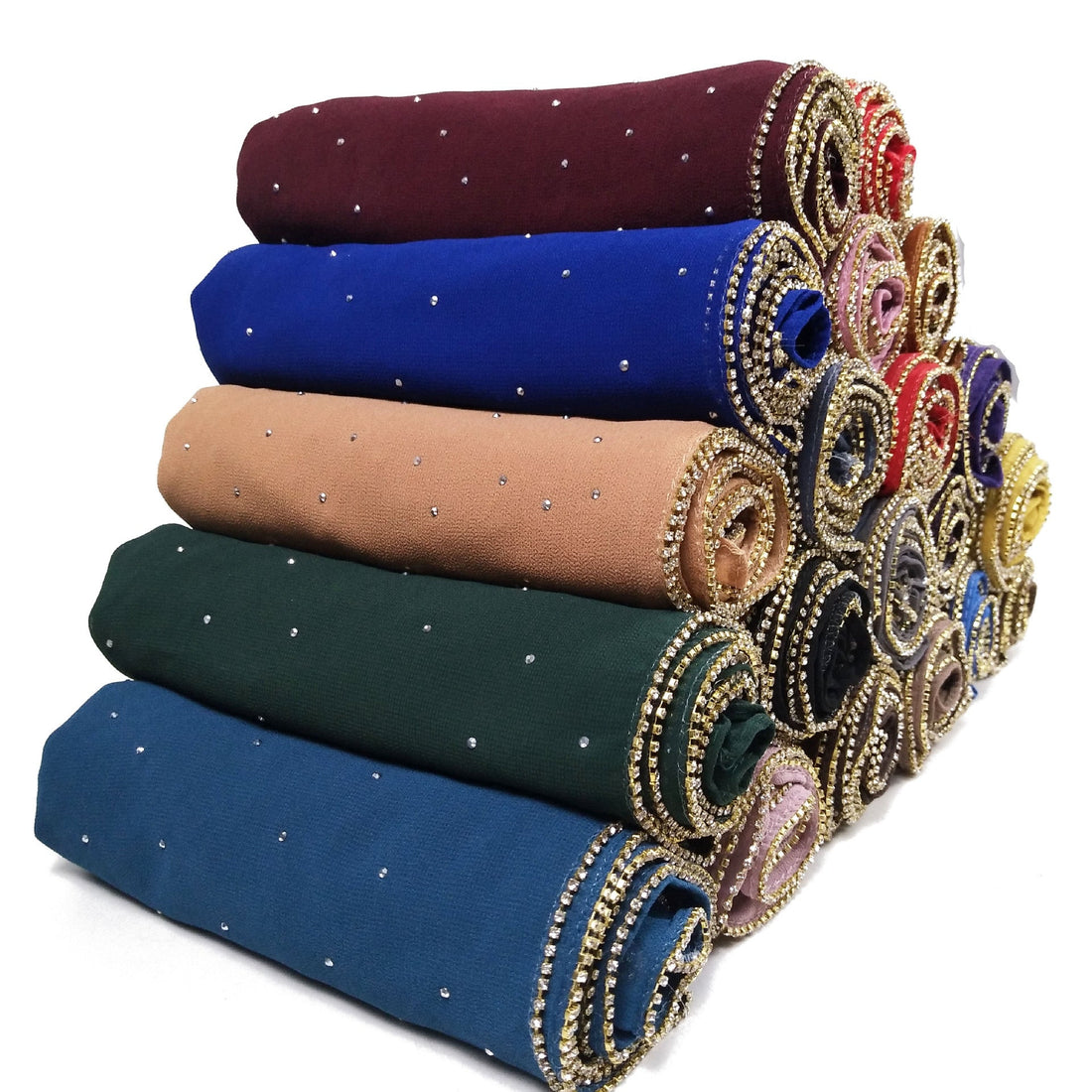 Chain Pearl Chiffon Hui Hood Limorista