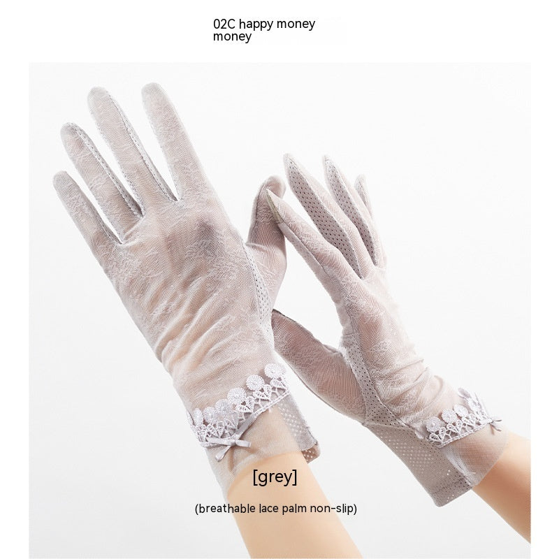 Lightweight Breathable Lace Sun Protection Gloves Limorista