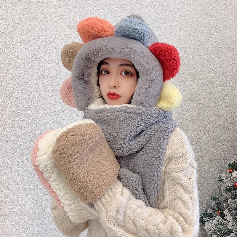 Bear ears scarf hat Limorista