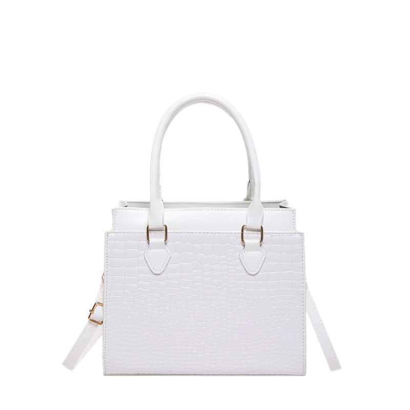 Large-capacity Textured Commuter Tote Pattern Shoulder Messenger Bag Limorista