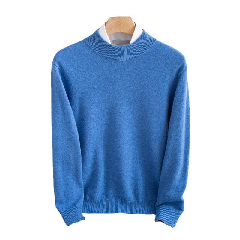 Half-collar Wool Sweater Male Limorista