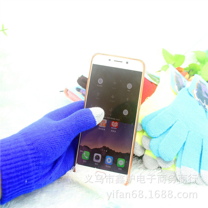 Touch screen gloves warm knit wool touch screen gloves winter touch gloves Limorista