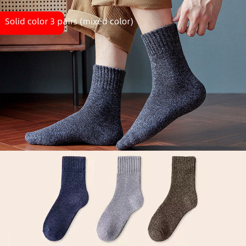 Winter Plush Thickened Warm Socks Middle Barrel Limorista