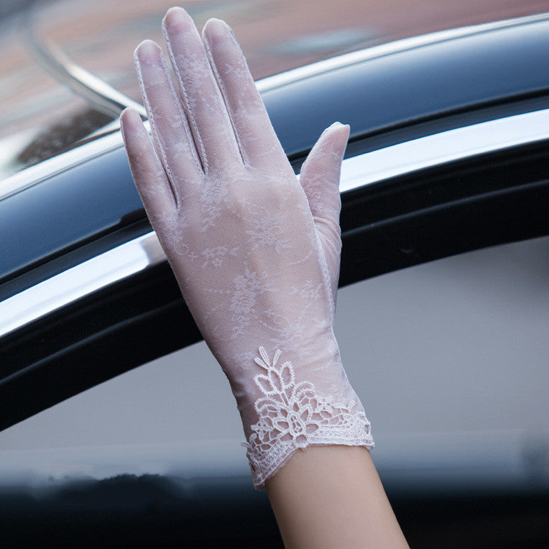 Gloves female UV protection ice silk gloves Limorista