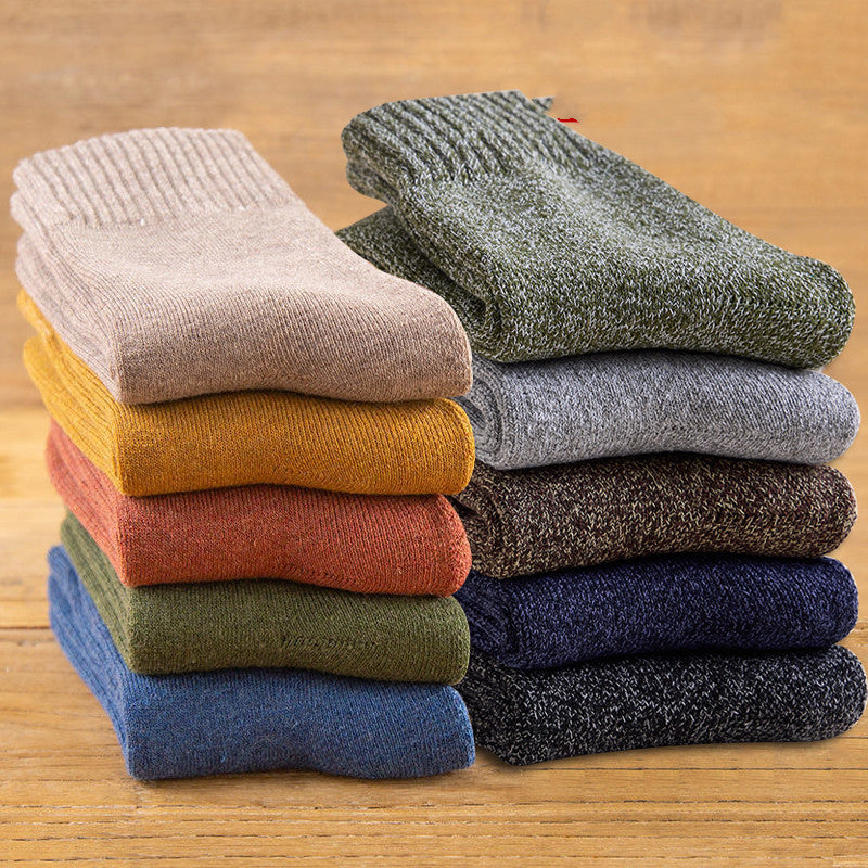Winter Plush Thickened Warm Socks Middle Barrel Limorista