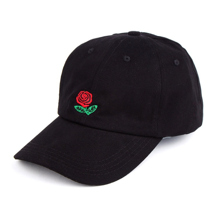 Rose Embroidered Hat Sunscreen Korean Casual Sun Hat Limorista