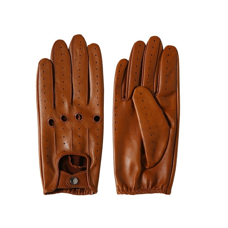 Breathable Single Layer Authentic Leather Sheepskin Fitness Gloves Limorista