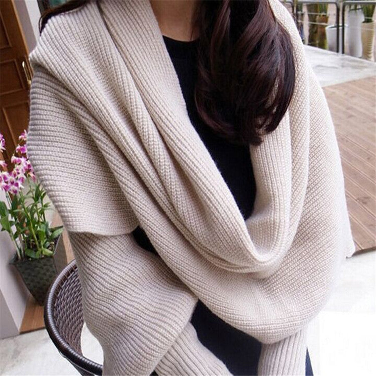 Sweater Scarf Cashmere Ladies Girl Woman Clothing Casual Wear Limorista