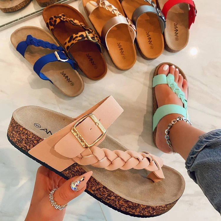 Cork Flip Flops Women Summer Fashion Sandals Limorista