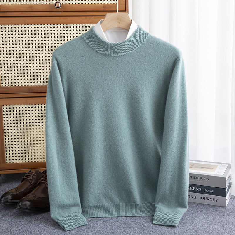 Half-collar Wool Sweater Male Limorista