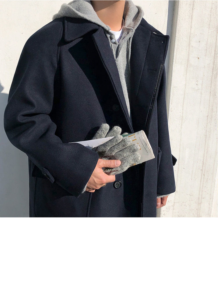 British Style Trench Coat Woolen Cloth Limorista