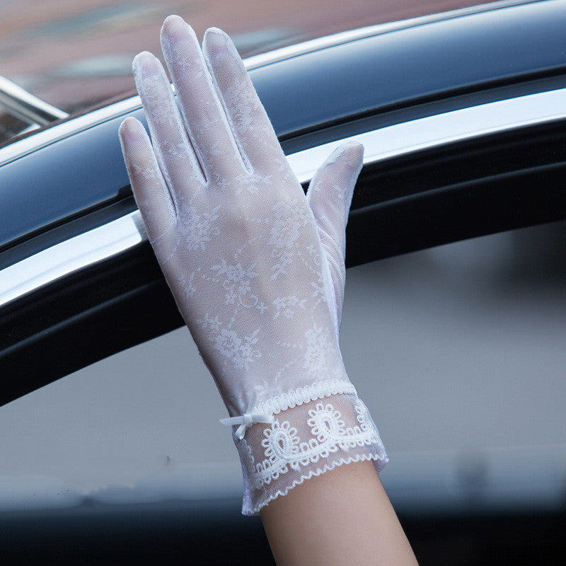 Gloves female UV protection ice silk gloves Limorista