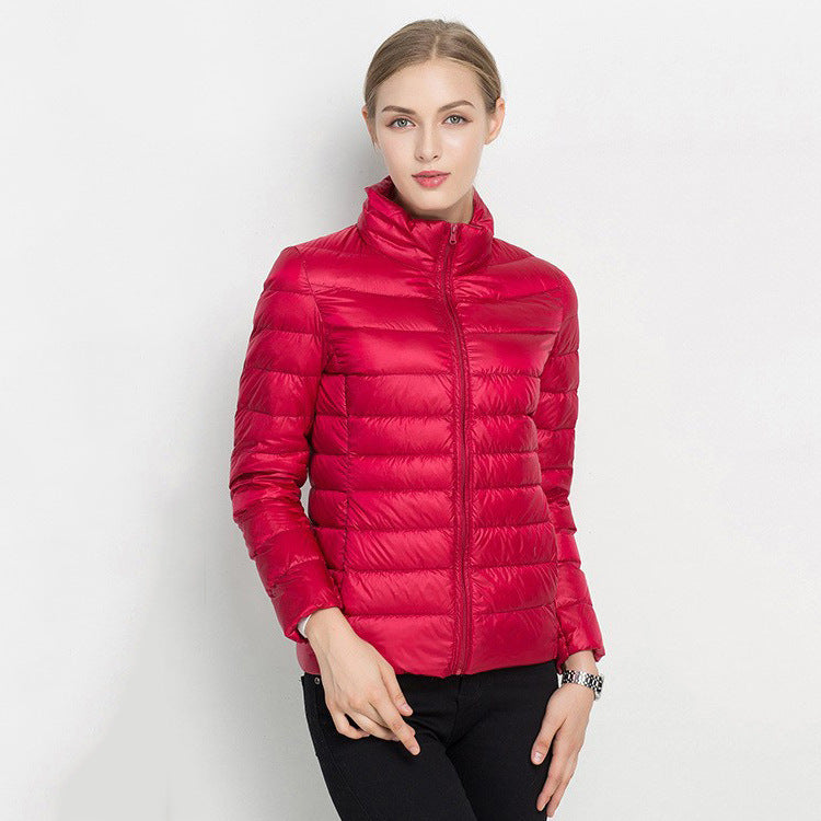 Standing Collar Slim Down Jacket Limorista