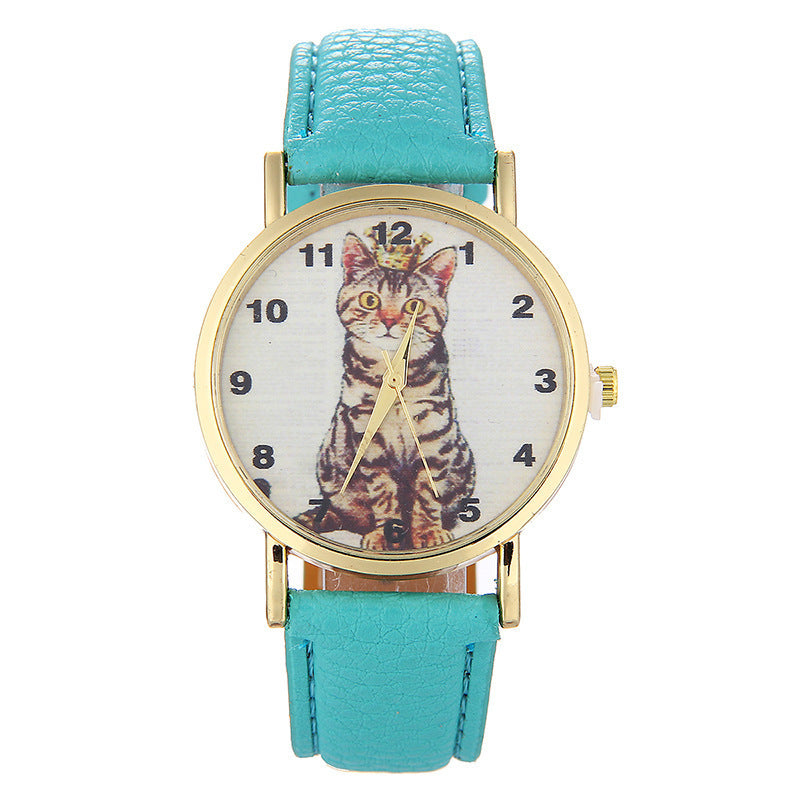 Squatting cute kitten pattern Watch Limorista
