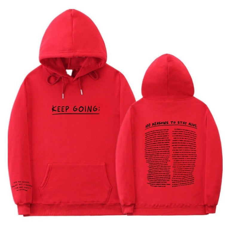 Letter Printing Long-sleeved Drawstring Hooded Sweatshirt With Pockets Fashion Sports Hoodie Womens Clothing Limorista