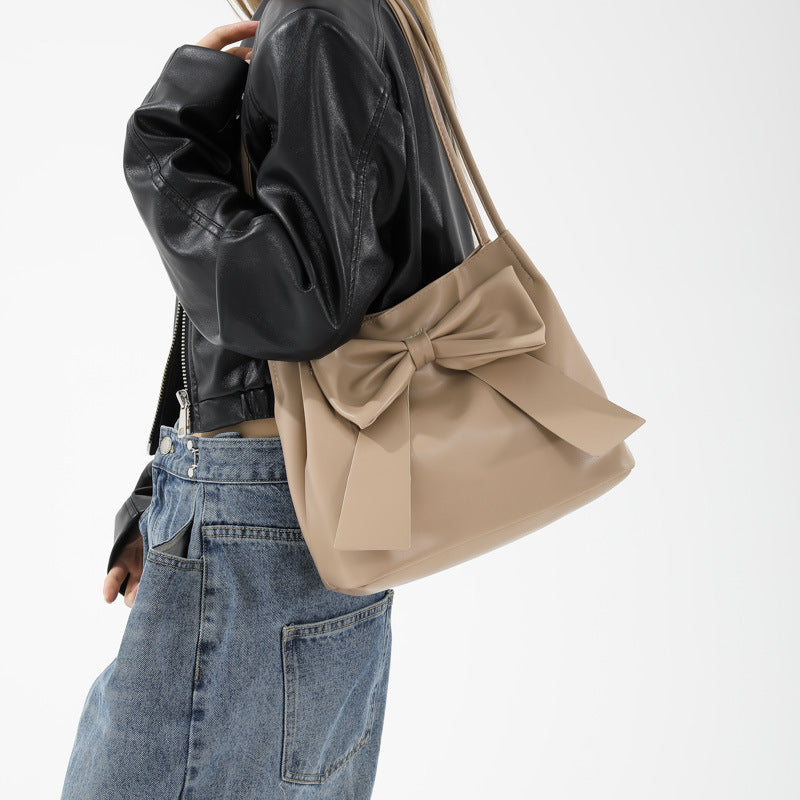 Bow Large Capacity Tote Handbag Limorista