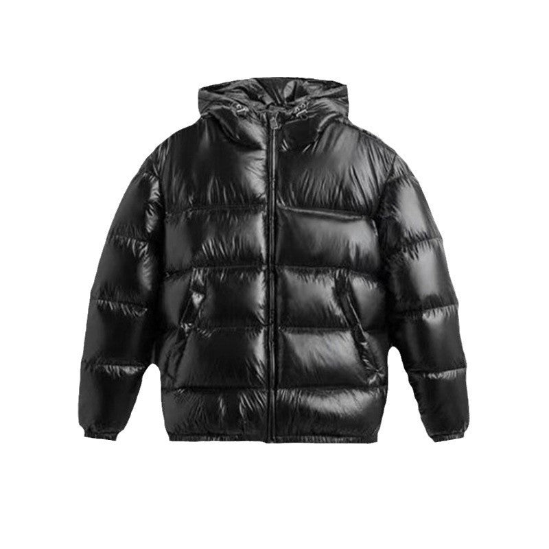 Black Hooded Cotton Jacket Casual Limorista