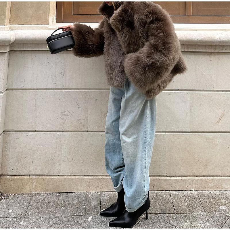 Plush Fur Coat Fashion Casual And Comfortable Eye-catching Warm Limorista